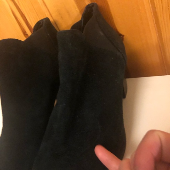 AQUATALIA made in Italy size black short ankle boots / booties leather 10 - Picture 14 of 14